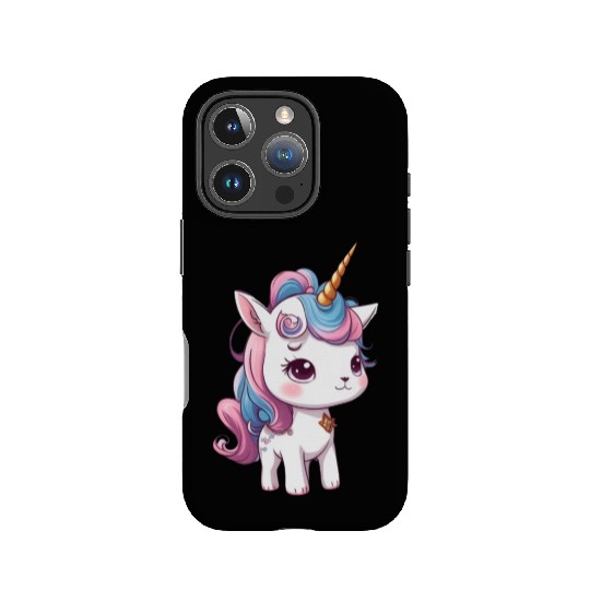 Rainbow unicorn 3 IPhone Cases