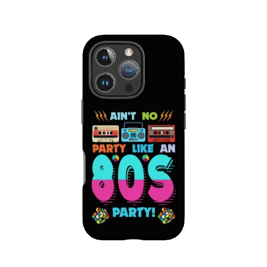 80s Party Vibes - Retro Design with Cassette Tapes IPhone Cases