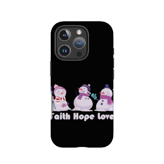 Faith Hope Love Religious Family Christmas IPhone Cases