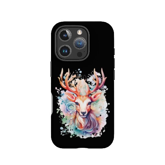 Colorful Reindeer Fantasy: Studio Ghibli Style IPhone Cases