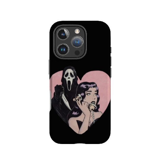 ghostface phone call love heart IPhone Cases
