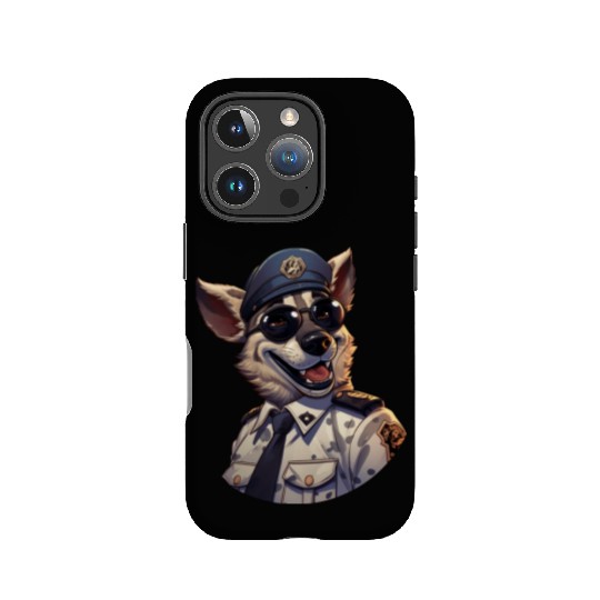 Police hyena IPhone Cases