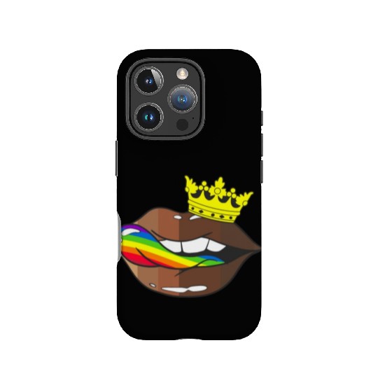 LGBTQ Rainbow Black Pride Crown Melanin Lips IPhone Cases