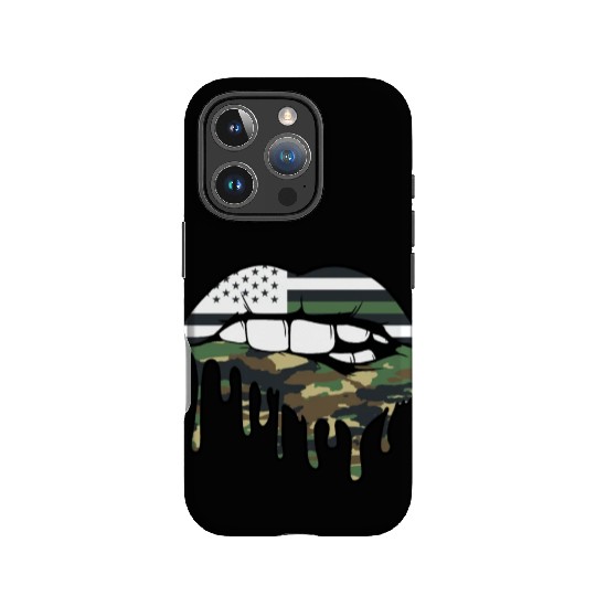 US Military Dripping Lip Biting Bullet Army First IPhone Cases