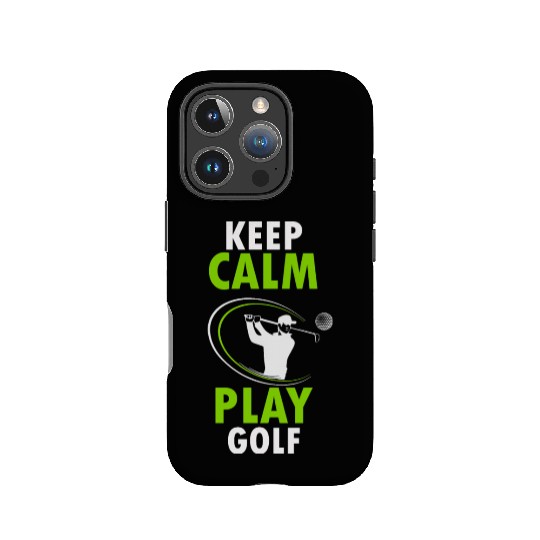 KEEP CALM PLAY GOLF IPhone Cases