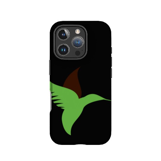 Green Bird Illustration IPhone Cases