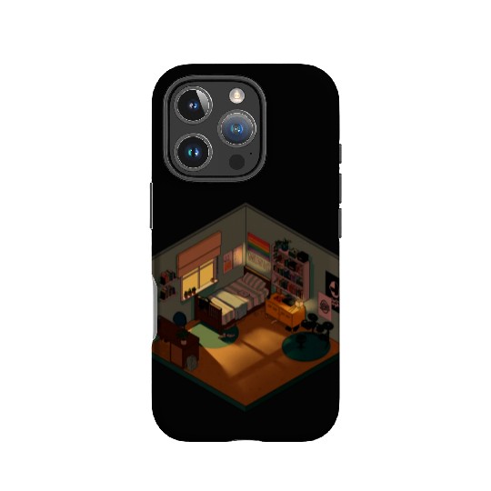 Heartstopper isometric bedroom IPhone Cases