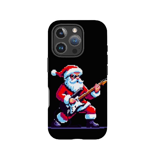 Rocking Santa 8-Bit Pixel Art IPhone Cases