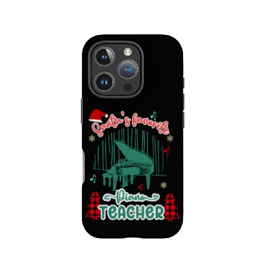Santa’s Favorite Piano Teacher - Merry Christmas IPhone Cases