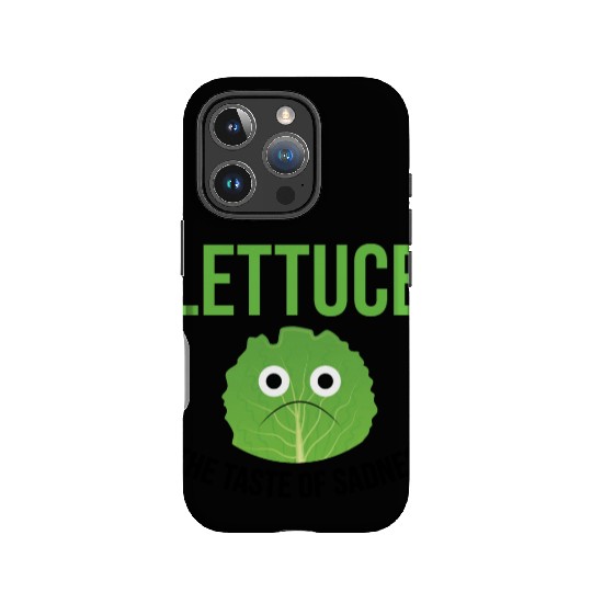 Lettuce The Taste of Sadness Funny Vegan Green FF Band IPhone Cases