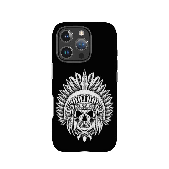 Indigenous Native American Skull Skull Head IPhone Cases
