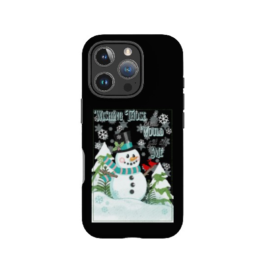 Funny Cranky Snowman IPhone Cases