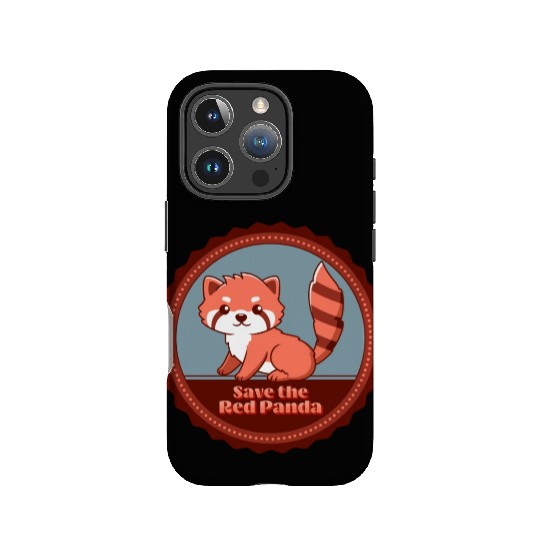 Save The Red Panda IPhone Cases