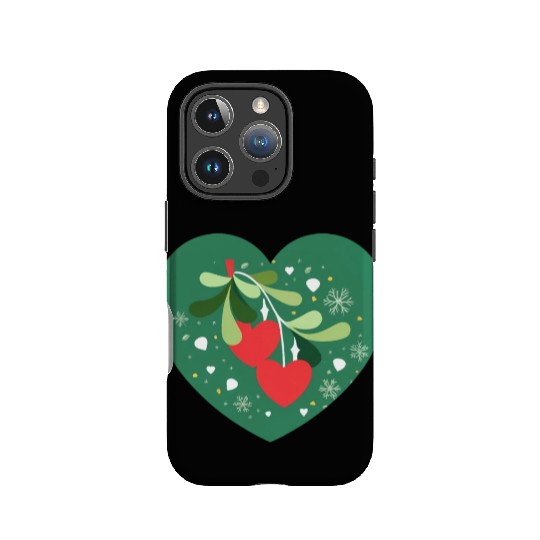 Mistletoe Hearts IPhone Cases