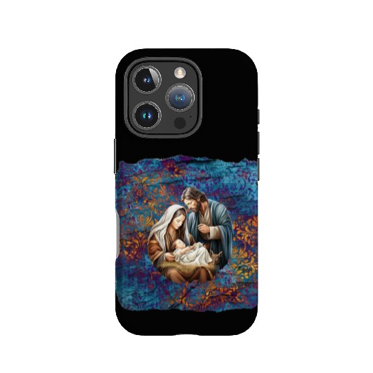 Nativity scene with Mary Joseph Baby Jesus IPhone Cases