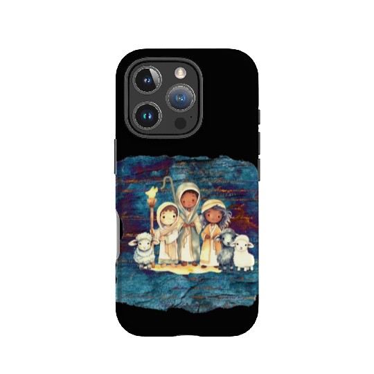 Christmas Nativity Scene Shepherds and Sheep IPhone Cases
