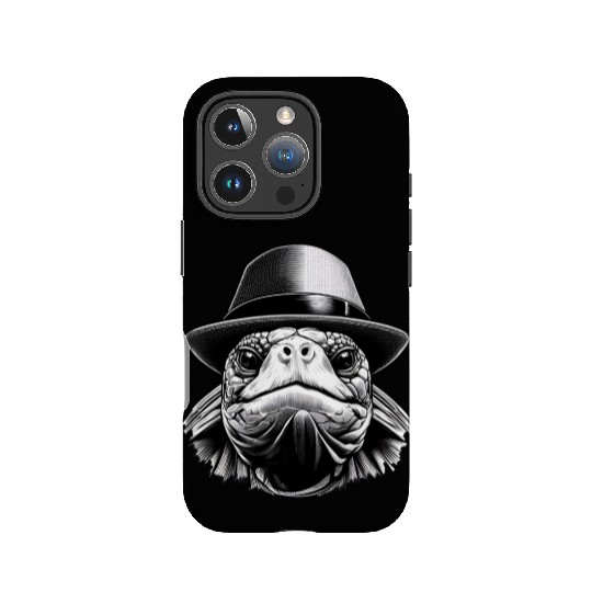 A turtle with a hat, a classic look IPhone Cases