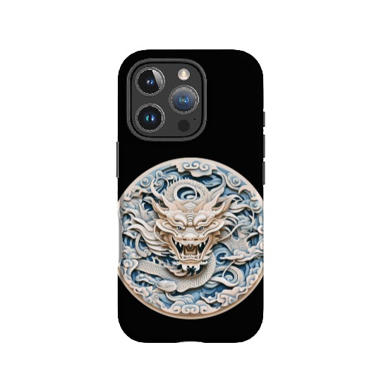 Folklore Dragon Mandala Art IPhone Cases