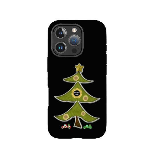 The Crazy Grudlebay Sunflower Christmas Tree IPhone Cases