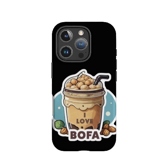 Hazelnut Boba Bubble Tea - I love Bofa Deez Nuts IPhone Cases