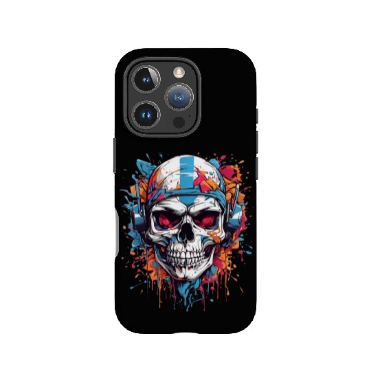Skull Givin' Raspberry Dk IPhone Cases