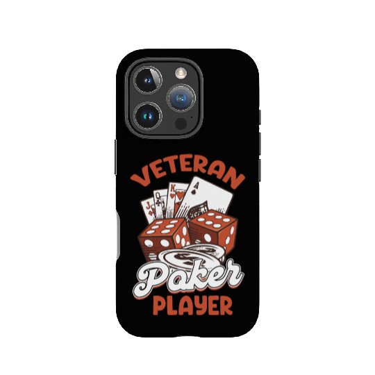 Veteran Poker Player Holdem Dealer Blackjack IPhone Cases