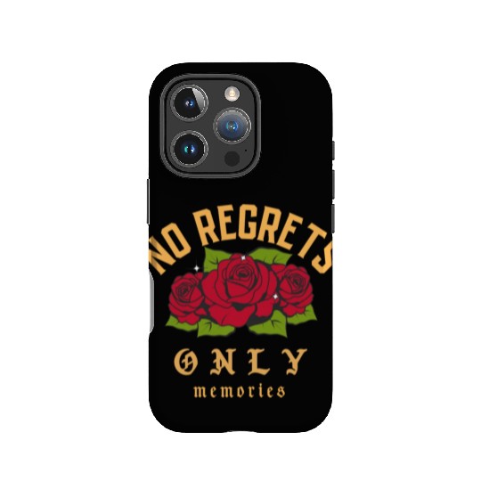 No Regrets only memories IPhone Cases