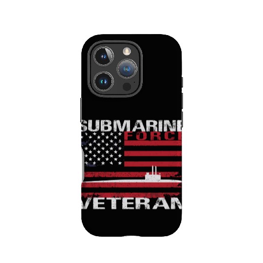Submarine Force Veteran Usa Flag White Stars IPhone Cases