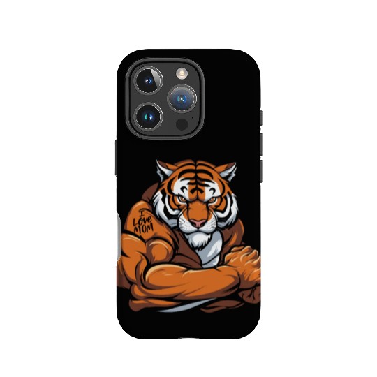 Tiger I Love Mom IPhone Cases