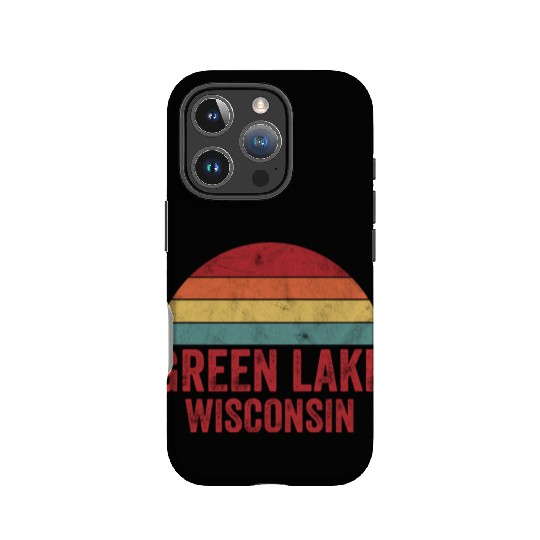 Vintage Green Lake Wisconsin IPhone Cases