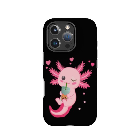 Boba Tea Bubble Tea Milk Tea Axolotl IPhone Cases