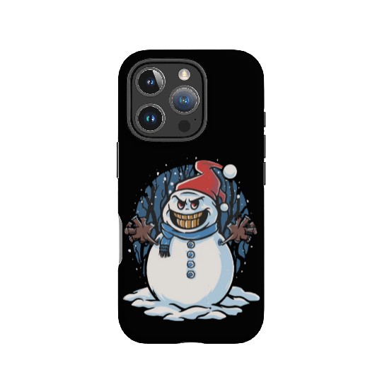 frosty snowman creepy IPhone Cases