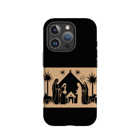 Nativity Scene with Mary Joseph Baby Jesus IPhone Cases