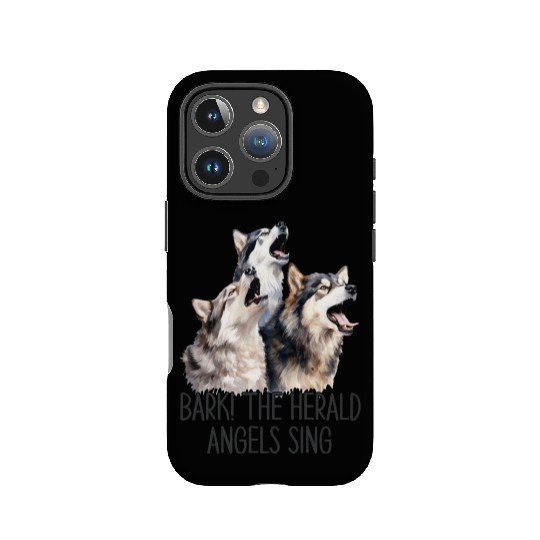 Huskies Bark Angels Sing IPhone Cases