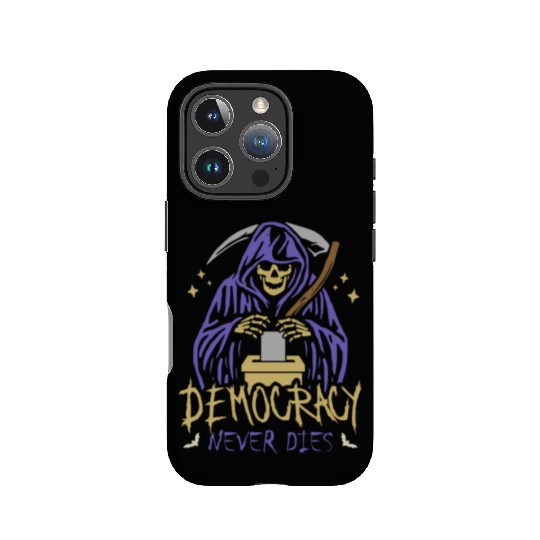 Democracy Never Dies Spooky Halloween Voting Meme IPhone Cases