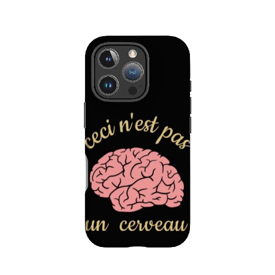 Ceci Nest Pas Un Cerveau Art Teacher Brain IPhone Cases