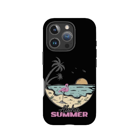 Aloha Summer Flamingo IPhone Cases