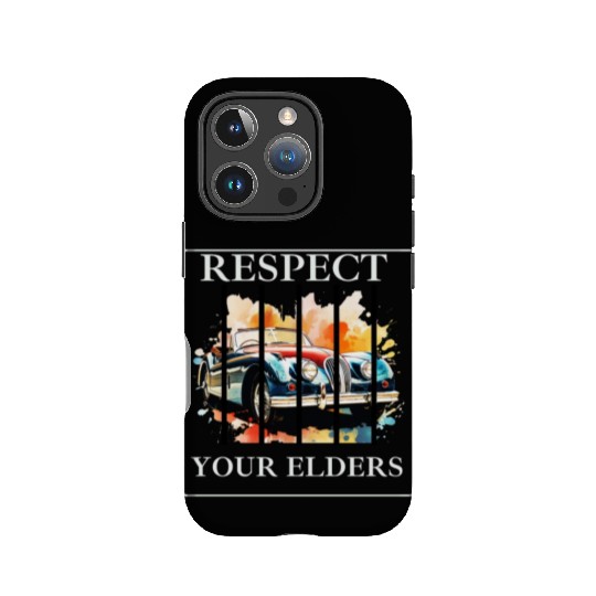 Respect Your Elders vintage Old Classic Muscle Car IPhone Cases