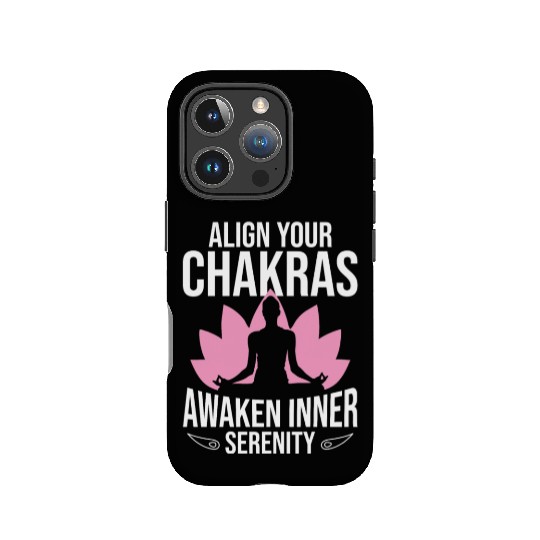Align Your Chakras, Awaken Inner Serenity Yoga Med IPhone Cases