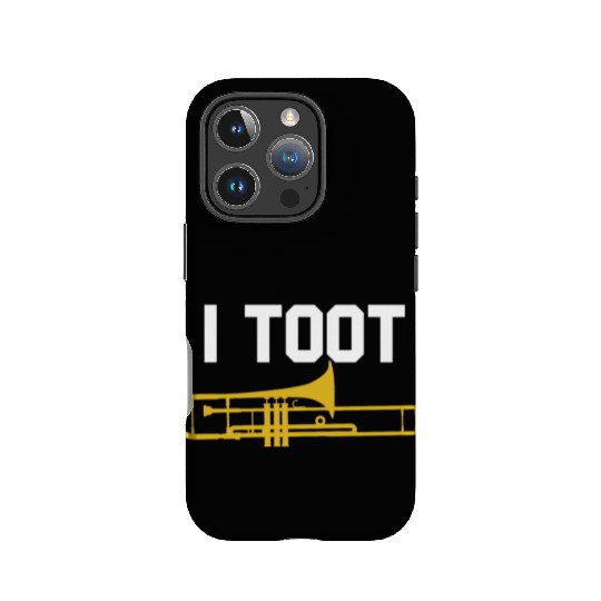 I Toot Funny Trombone Player Jazz School Band IPhone Cases