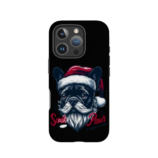 SANTA PAWS IS COMING TO TOWN IPhone Cases