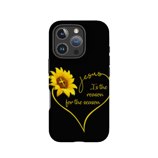 Sunflower Jesus Is The Reason For The Season IPhone Cases