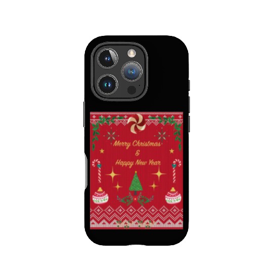Christmas tree ugly christmas sweater IPhone Cases