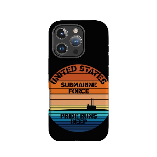 Sunset Us Submarine Force Pride Runs Deep IPhone Cases