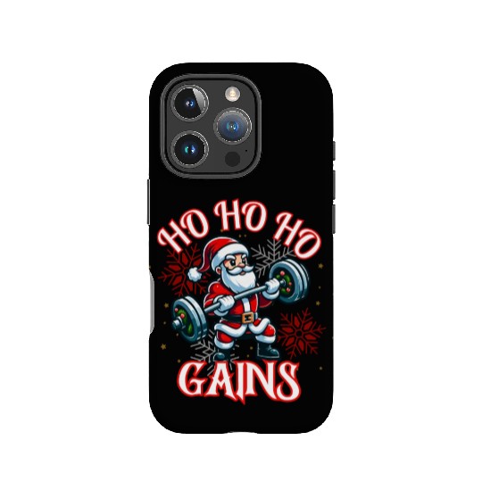 Santa Claus Christmas workout IPhone Cases