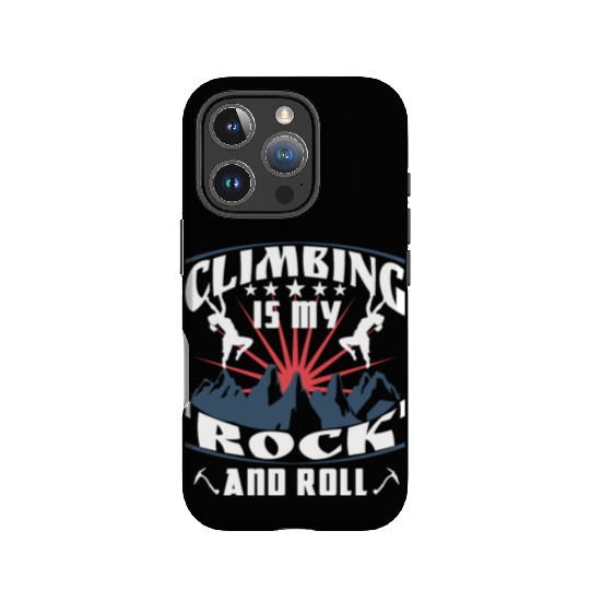 Climbing is my 'rock' and roll IPhone Cases