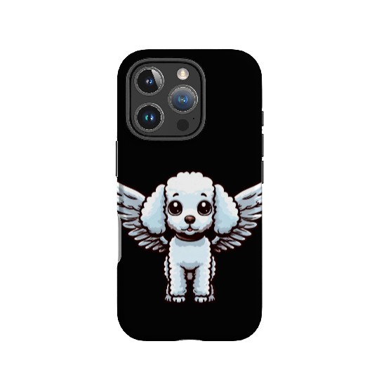 Poodle Angel - Elegant Dog with Wings IPhone Cases