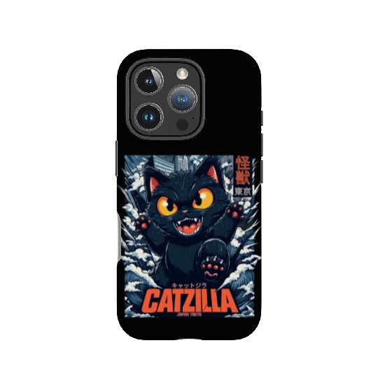 Kaiju Catzilla in Japan Tokyo IPhone Cases