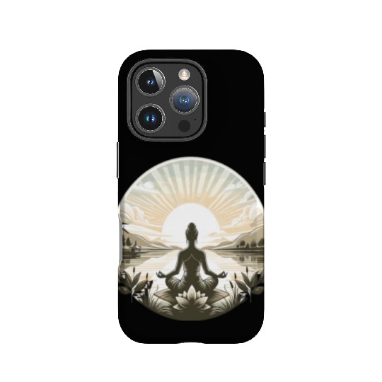 Yoga lotus design IPhone Cases