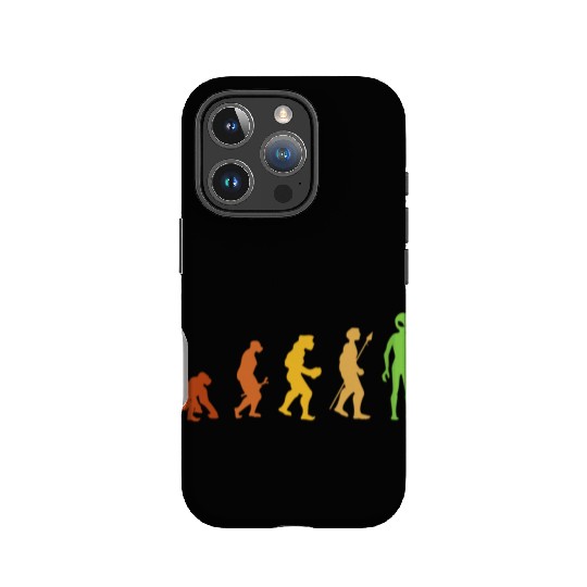 Alien Funny Human Evolution Growth Theory Retro IPhone Cases